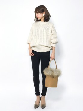 erikoさん（レディース・152cm）の冬コーディネート