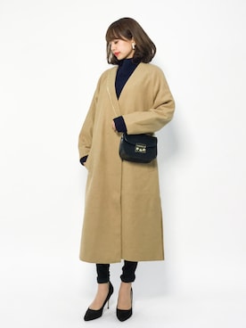 erikoさん（レディース・152cm）の冬コーディネート