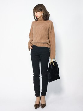 erikoさん（レディース・152cm）の冬コーディネート