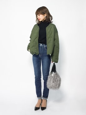 erikoさん（レディース・152cm）の冬コーディネート