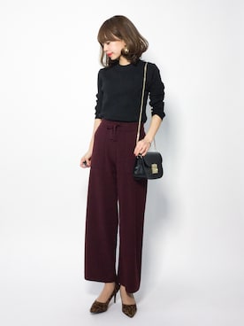 「Eldia'lu（エルディアル）のアイテム」を使った、erikoさん（レディース・152cm）の冬コーディネート