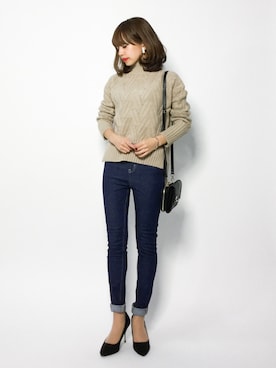 erikoさん（レディース・152cm）の冬コーディネート