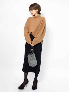 erikoさん（レディース・152cm）の冬コーディネート