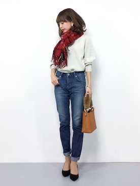 erikoさん（レディース・152cm）の冬コーディネート