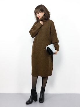 erikoさん（レディース・152cm）の冬コーディネート