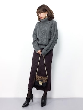 erikoさん（レディース・152cm）の冬コーディネート