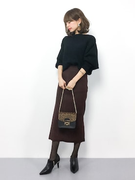 erikoさん（レディース・152cm）の冬コーディネート