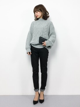 erikoさん（レディース・152cm）の冬コーディネート