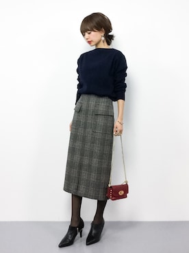 erikoさん（レディース・152cm）の冬コーディネート