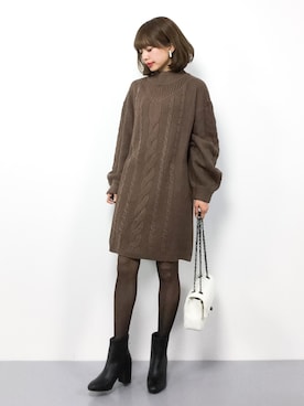 erikoさん（レディース・152cm）の冬コーディネート