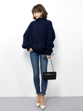 erikoさん（レディース・152cm）の冬コーディネート