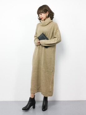 erikoさん（レディース・152cm）の冬コーディネート