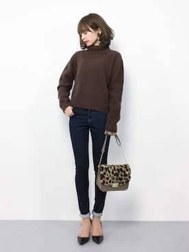 erikoさん（レディース・152cm）の冬コーディネート