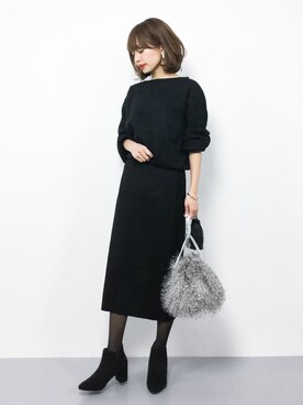 Moussy マウジー の Browsing ロングスリーブ ニット ワンピース ワンピース Wear