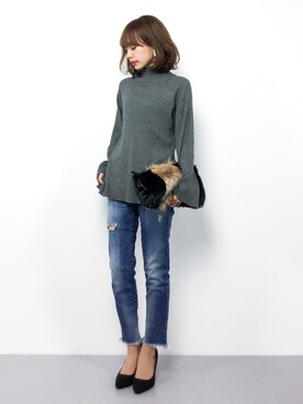 erikoさん（レディース・152cm）の冬コーディネート