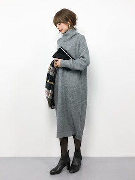 「AMERICAN HOLIC（アメリカンホリック）のアイテム」を使った、erikoさん（レディース・152cm）の冬コーディネート