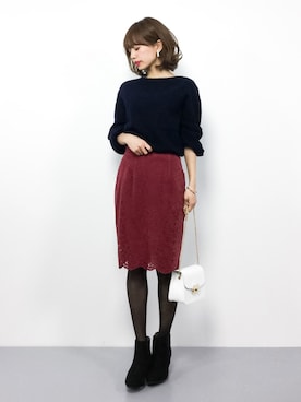 erikoさん（レディース・152cm）の冬コーディネート