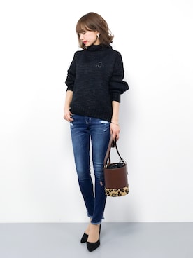 erikoさん（レディース・152cm）の冬コーディネート