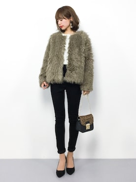 erikoさん（レディース・152cm）の冬コーディネート