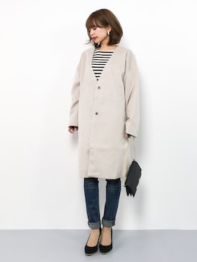 erikoさん（レディース・152cm）の冬コーディネート