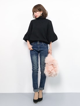 erikoさん（レディース・152cm）の冬コーディネート