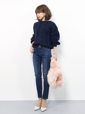 erikoさん（レディース・152cm）の冬コーディネート