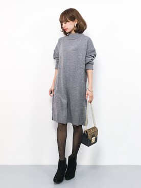 erikoさん（レディース・152cm）の冬コーディネート