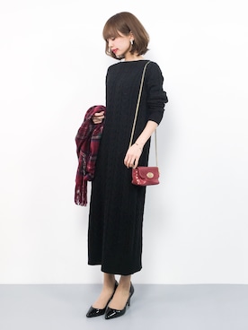 erikoさん（レディース・152cm）の冬コーディネート