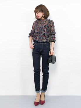 erikoさん（レディース・152cm）の冬コーディネート