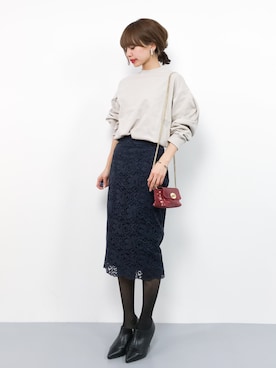 erikoさん（レディース・152cm）の冬コーディネート