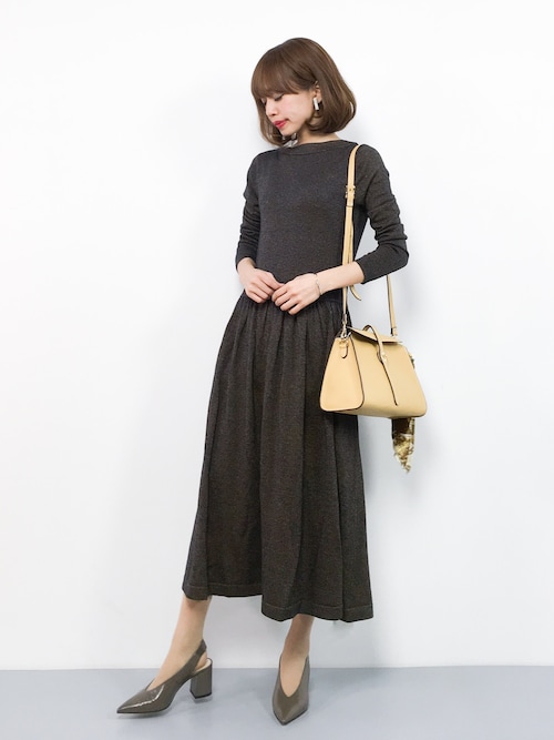 ★再値下げ★タグ付 DEMYLEE バックラウンドニットワンピース イエナ ☆再値下げ☆タグ付 DEMYLEE バックラウンドニットワンピース