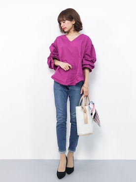 erikoさん（レディース・152cm）の春コーディネート