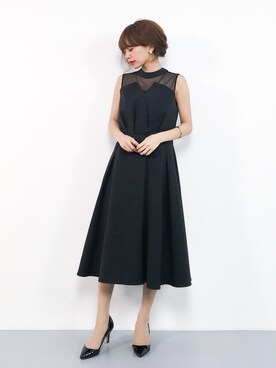 「Doula Doula（ドゥーラドゥーラ）のアイテム（ドレス）」を使った、erikoさん（レディース・152cm）の春コーディネート