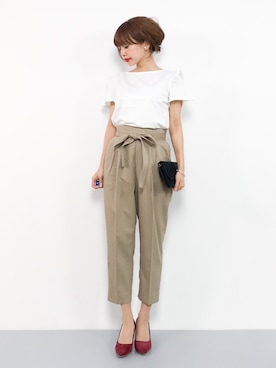 「VIS（ビス）のアイテム（パンツ）」を使った、erikoさん（レディース・152cm）の夏コーディネート