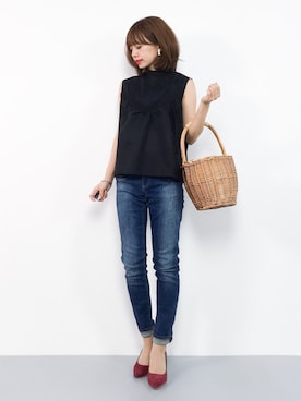 「Ctrl freak （コントロール フリーク）のアイテム」を使った、erikoさん（レディース・152cm）の夏コーディネート