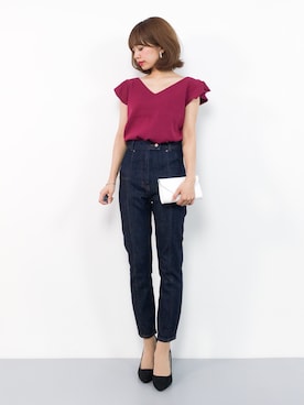 「UNITED ARROWS（ユナイテッドアローズ）のアイテム（ボディバッグ/ウエストポーチ）」を使った、erikoさん（レディース・152cm）の夏コーディネート