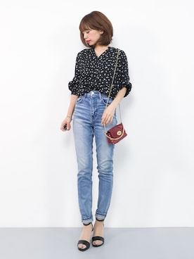 「niko and...（ニコアンド）のアイテム」を使った、erikoさん（レディース・152cm）の夏コーディネート