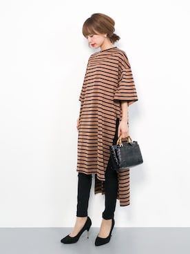 「IMAGE COLLECTION（イマージュコレクション）のアイテム（パンツ）」を使った、erikoさん（レディース・152cm）の夏コーディネート