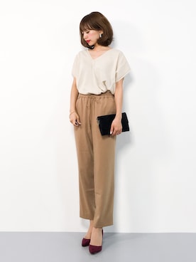 「PLAIN CLOTHING（プレーンクロージング）のアイテム（パンプス）」を使った、erikoさん（レディース・152cm）の夏コーディネート
