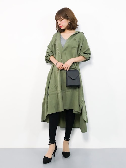 Eriko Zozotown Jeanasisのシャツワンピースを使ったコーディネート Wear