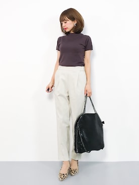 「titivate（ティティベイト）の4.5cmヒールポインテッドトゥパンプス（パンプス）」を使った、erikoさん（レディース・152cm）の秋コーディネート