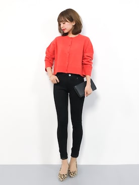 「titivate（ティティベイト）の4.5cmヒールポインテッドトゥパンプス（パンプス）」を使った、erikoさん（レディース・152cm）の秋コーディネート