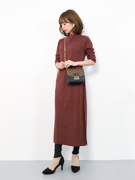 「flune（フリューン）のアイテム」を使った、erikoさん（レディース・152cm）の秋コーディネート