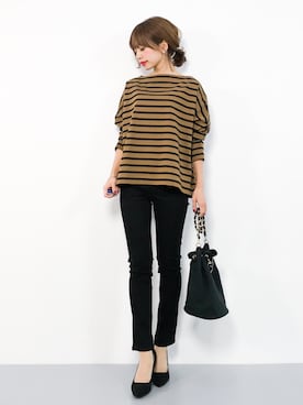 「kutir（クティール）のアイテム（パンツ）」を使った、erikoさん（レディース・152cm）の秋コーディネート