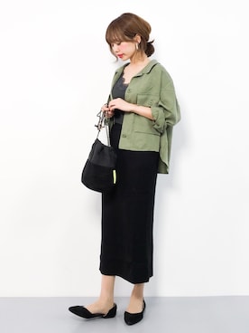 「IMAGE COLLECTION（イマージュコレクション）のアイテム」を使った、erikoさん（レディース・152cm）の秋コーディネート