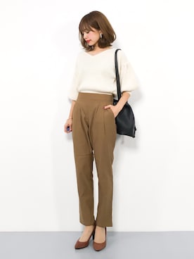 「31 Sons de mode（トランテアン　ソン　ドゥ　モード）のアイテム」を使った、erikoさん（レディース・152cm）の秋コーディネート