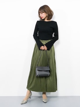 「ROSE BUD（ローズバッド）のアイテム」を使った、erikoさん（レディース・152cm）の秋コーディネート