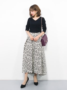 「Doux archives（ドゥアルシーヴ）のアイテム」を使った、erikoさん（レディース・152cm）の秋コーディネート