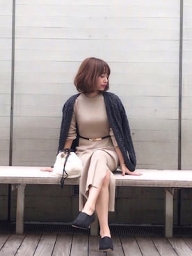 「アイテム（ブーティ）」を使った、erikoさん（レディース・152cm）の秋コーディネート