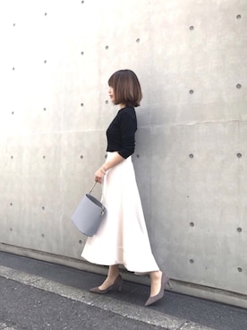 「STUDIOUS SELECT（ステュディオスセレクト）のアイテム（アクセサリー）」を使った、erikoさん（レディース・152cm）の春コーディネート